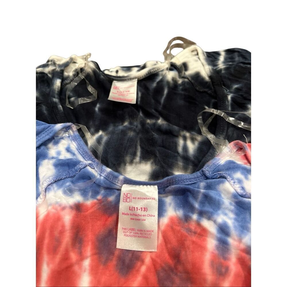 No Boundaries lot of 2 Tie Dye Tee Shirt Sz.L NWT
